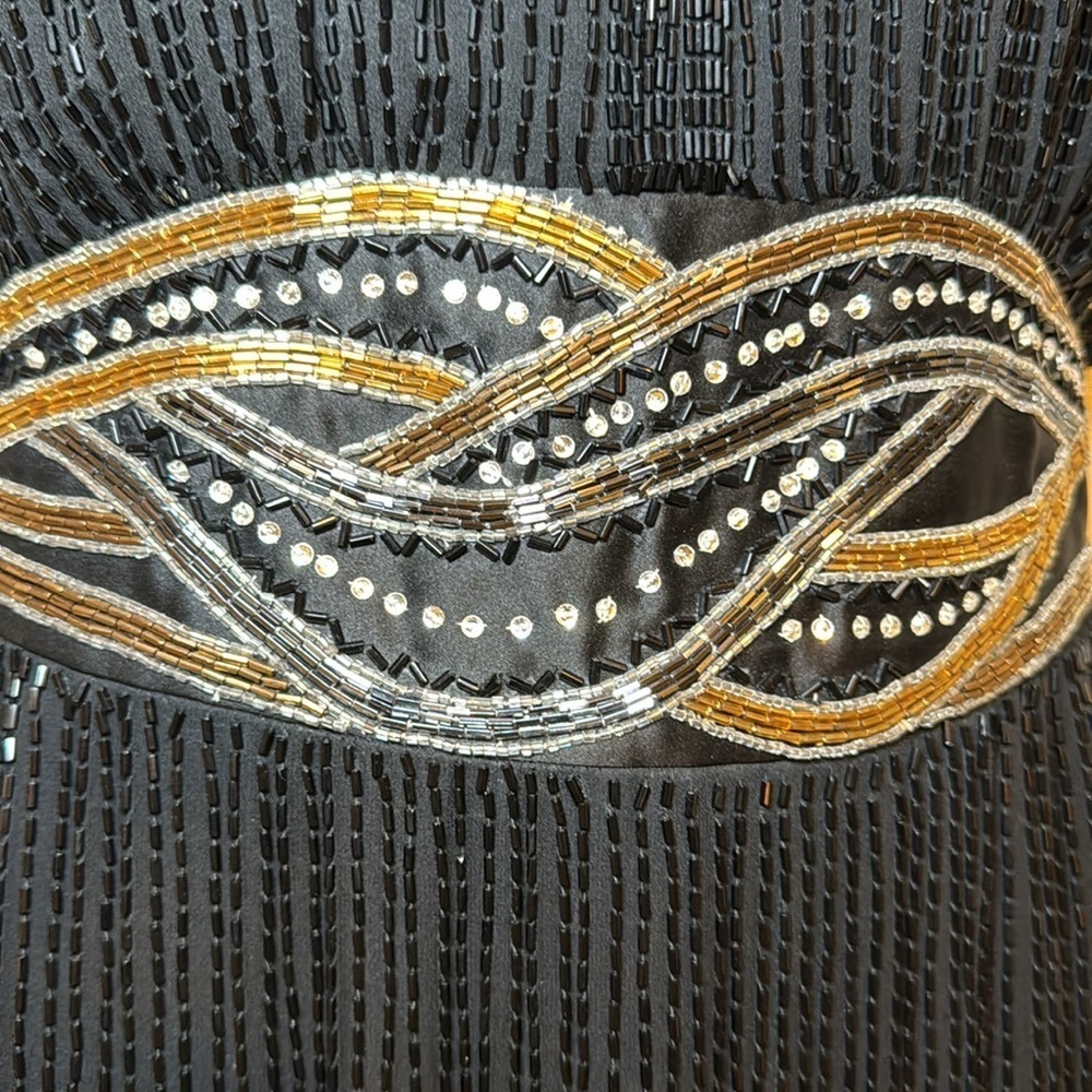 Vintage 1980’s Bob Mackie Boutique Fully Beaded Cocktail Dress Size 8 - Picture 8 of 17